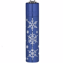 Clipper Metal Lighter - Winter Flakes Blue