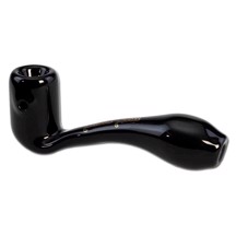 Black Leaf - Glas Pure Pipe Svart 14 cm