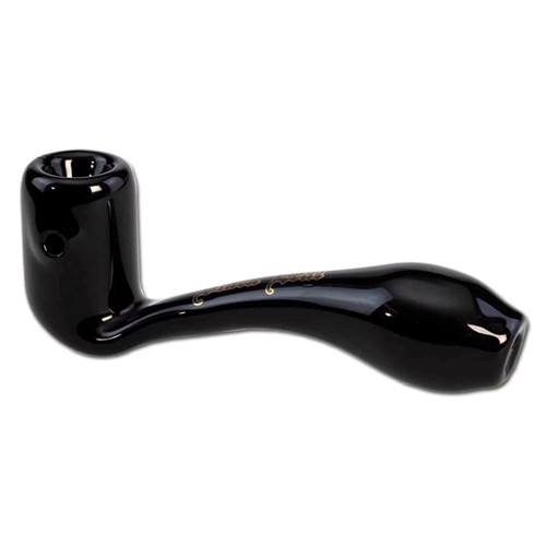 Black Leaf - Glas Pure Pipe Svart 14 cm