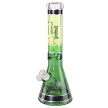 Black Leaf - Gräsgrön Beaker Bong 35 cm