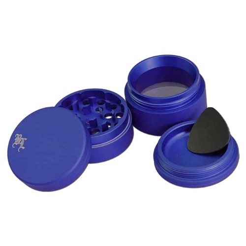 Black Leaf - Matt Blue Grinder Ø50