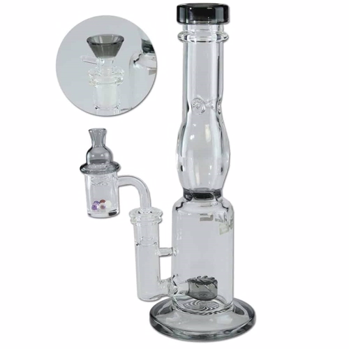 Blaze Glass - Bong (inkl. Dabber) Grå 25 cm
