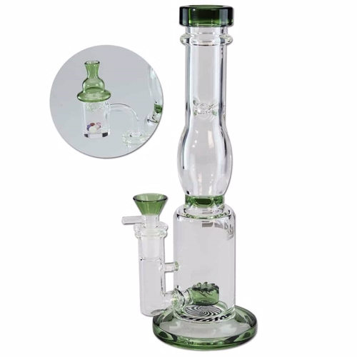 Blaze Glass - Bong (inkl. Dabber) Grön 25 cm