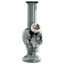 Champ HIGH - Mini Skull Glass Bong Svart 12 cm