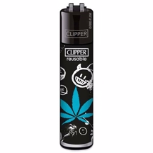 Clipper Lighter - Bad Smiles Black