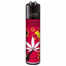 Clipper Lighter - Bad Smiles Red