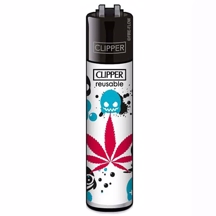 Clipper Lighter - Bad Smiles White