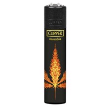 Clipper Lighter - Fire Leaf Yellow