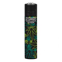 Clipper Lighter - Fluo Leaves Green