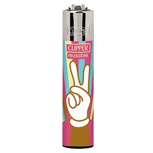 Clipper Lighter - Hippie Moments Brown