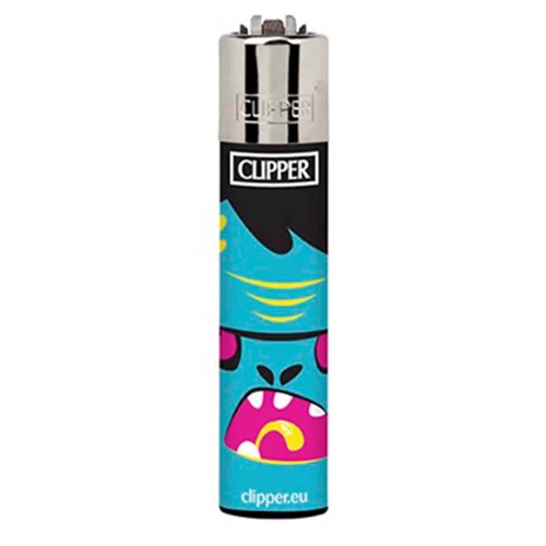 Clipper Lighter - Monster Horror Blue