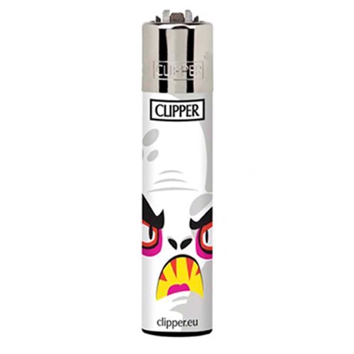 Clipper Lighter - Monster Horror White