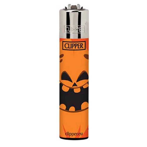 Clipper Lighter - Monster Horror Orange