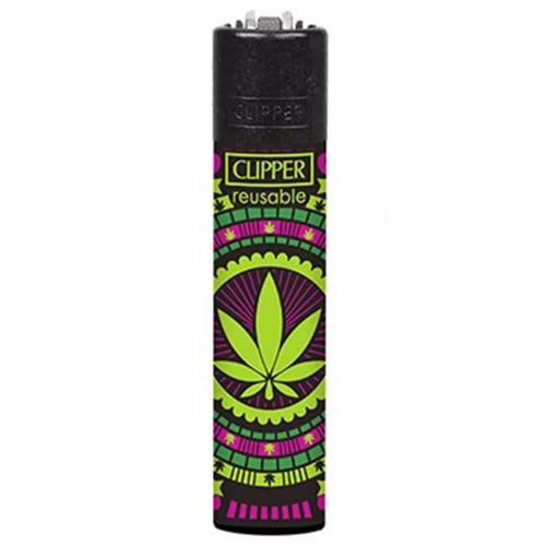 Clipper Lighter - Power Leaves Green