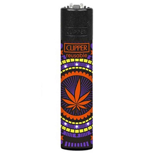 Clipper Lighter - Power Leaves Red