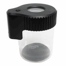 Dank 420 - Förstoringsglas LED Glasburk Svart