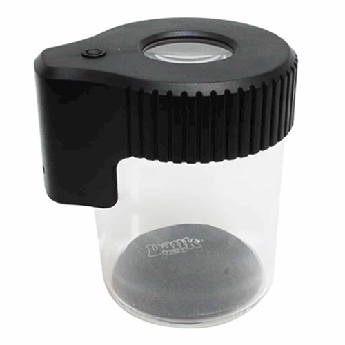 Dank 420 - Förstoringsglas LED Glasburk Svart