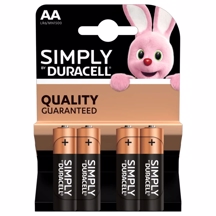 Duracell - Simply Alkaline (AA) 4 st