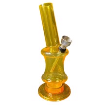 Färgglad - Mini Akryl Bong Gul 17 cm