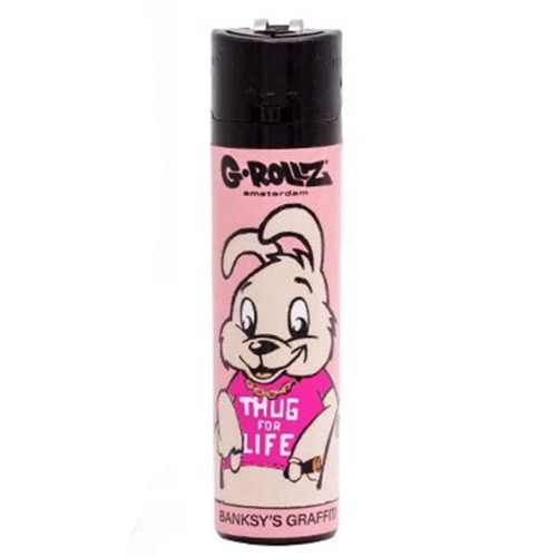 G-Rollz - Banksy\'s Graffiti Pink Thug of Life Lighter