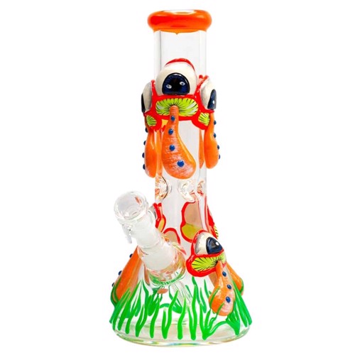 Grace Glass - Shrooms Glödande Beaker 32 cm