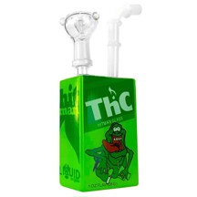 Juice Glass - Tecknad THC Frog Bong 19 cm