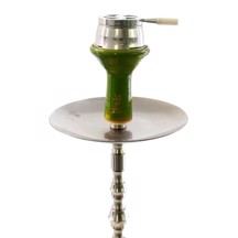 Kaya Shisha - Glaserad Deep Clay Funnel Grön 105 mm