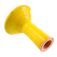 Kaya Shisha - Glaserad djup lertratt Gul 105 mm