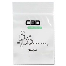 Blixtlåsväskor - Black Leaf CBD 40x60mm 100 st