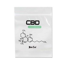 Blixtlåsväskor - Black Leaf CBD 35x35mm 100 st