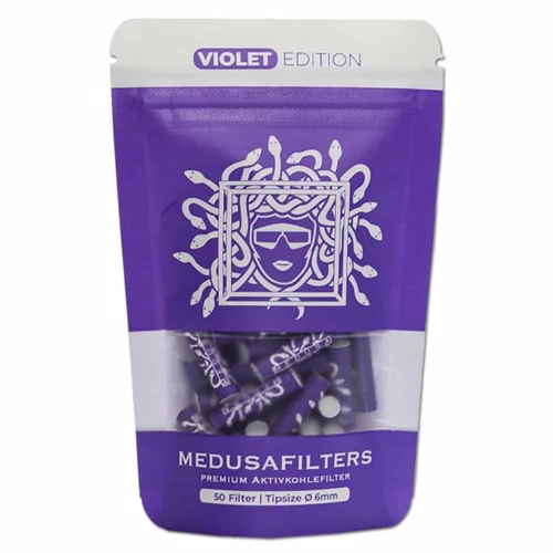 Medusa - Violet Edition Activated Carbon Filter Tips 50 st