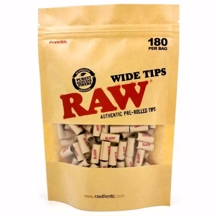 RAW - Förrullade Tips Bred 180 st