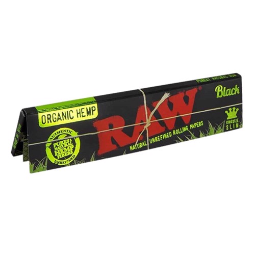 RAW - Svart organisk hampa King Size Slim