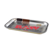 RAW - Silver Metal Rolling Tray (S)