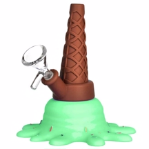 Scott - Green Ice Waffle Silikon Bong 13 cm