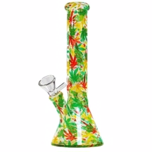 Scott - Rasta Leaves Bong 26 cm