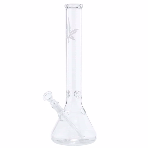 Scott - Silver Leaf Beaker Bong 35 cm