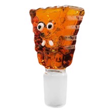 ArtGlass - Svampglasskål Amber SG 18.8