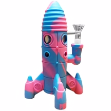 Urban Crew - Rocket Pink Silikon LED Light Bong 20 cm