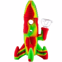 Urban Crew - Rocket Rasta Silikon LED Bong 20 cm