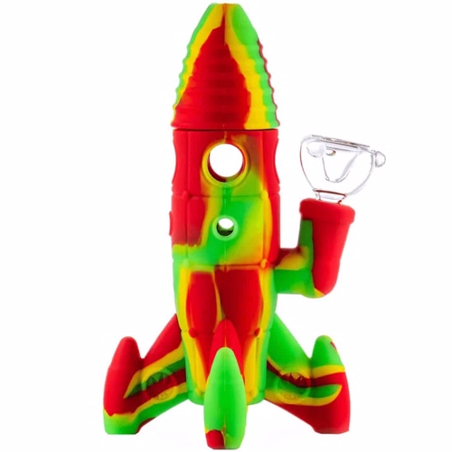 Urban Crew - Rocket Rasta Silikon LED Bong 20 cm